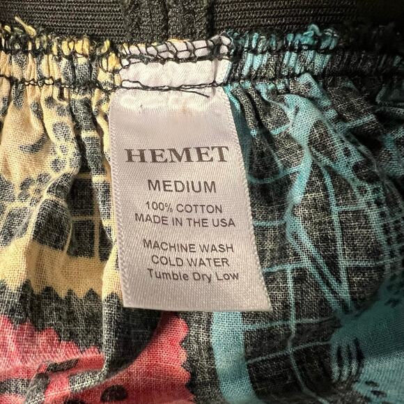 Hemet Colorful Day of the Dead Print Pull on Full Mini Skirt, Size M - Picture 3 of 5